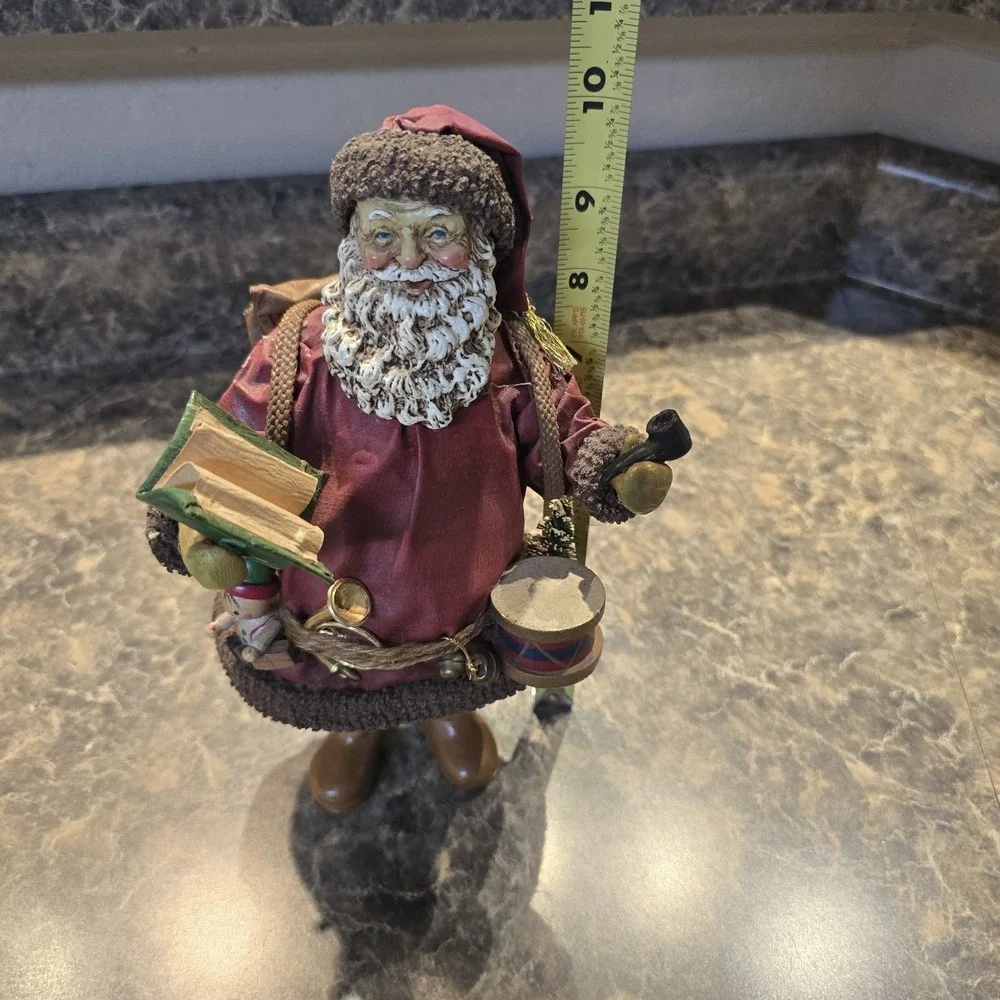 Vintage Paper Mache Santa Claus Father Christmas Toy Maker Figure Taiwan‎ 90's